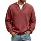 ⌛Limited-Time Offer-Layered Comfort Waffle Tee – Cozy Comfort & Effortless Autumn Style