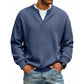 ⌛Limited-Time Offer-Layered Comfort Waffle Tee – Cozy Comfort & Effortless Autumn Style
