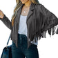 🌸Hot Sale 58% OFF💖Women’s Casual Long Sleeve Fringe Jacket