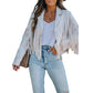 🌸Hot Sale 58% OFF💖Women’s Casual Long Sleeve Fringe Jacket