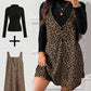 ⏰Last Day Sale 57% Off💃Layered Look Leopard Cami Dress & Top Set