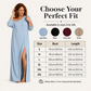 ✨ EFFORTLESS ELEGANCE | Off-Shoulder Side-Slit Dress -55%