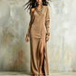 ✨ EFFORTLESS ELEGANCE | Off-Shoulder Side-Slit Dress -55%