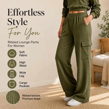 🍂 Women’s High-Waisted Drawstring Trousers – Relaxed Comfort & Effortless Autumn Style