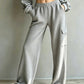 🍂 Women’s High-Waisted Drawstring Trousers – Relaxed Comfort & Effortless Autumn Style