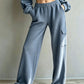 🍂 Women’s High-Waisted Drawstring Trousers – Relaxed Comfort & Effortless Autumn Style