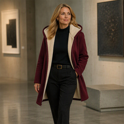 🍂 Women’s Cozy Hooded Warm Jacket – Effortless Comfort for Chilly Autumn Days