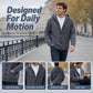 🧶 Men's Hooded Knit Cardigan Casual Loose Button Sweater Jacket