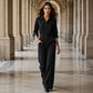 Women's Wide Leg Cargo Jumpsuit