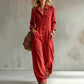 Women's Wide Leg Cargo Jumpsuit