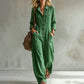 Women's Wide Leg Cargo Jumpsuit