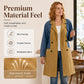 Women's Denim Patchwork Lapel Jacket