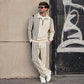 👕👖 Men's Printed Half-Zip Sweatshirt & Pants Tracksuit Set– Comfortable Autumn Style from Top to Bottom