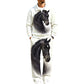 👕👖 Men's Printed Half-Zip Sweatshirt & Pants Tracksuit Set– Comfortable Autumn Style from Top to Bottom