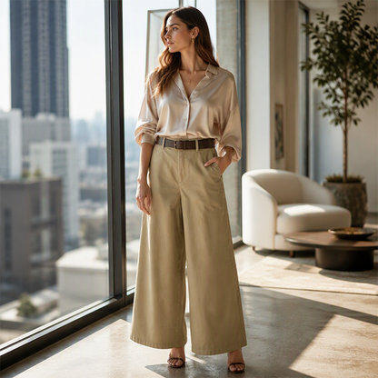 🍂 Women’s Casual Wide-Leg Trousers – Relaxed Comfort & Effortless Autumn Style