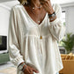 👚 Women's Elegant V-Neck Velvet Top – Luxe Comfort & Effortless Autumn Style