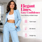 💞 Women's Elegant Blazer and Straight-Leg Pants Set– Polished Autumn Style
