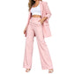 💞 Women's Elegant Blazer and Straight-Leg Pants Set– Polished Autumn Style