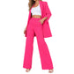 💞 Women's Elegant Blazer and Straight-Leg Pants Set– Polished Autumn Style