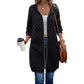 ⌛Limited-Time Offer🛍️Women Mid-Length Hooded Sweatshirt Jacket Casual Zip Up Cardigan Coat with Pockets