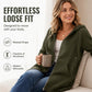 ⌛Limited-Time Offer🛍️Women Mid-Length Hooded Sweatshirt Jacket Casual Zip Up Cardigan Coat with Pockets