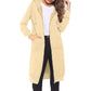 ⌛Limited-Time Offer🛍️Women Mid-Length Hooded Sweatshirt Jacket Casual Zip Up Cardigan Coat with Pockets