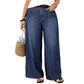 👖 LIMITED-TIME 55% OFF! ✨ Women's Casual Wide Leg High-Waisted Jeans 