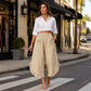 ✨ Effortless Everyday Style | Women's Smocked High-Waist Wide-Leg Trousers