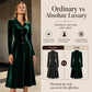 🍂 Women’s Vintage Velvet A-Line Dress – Timeless Elegance & Effortless Autumn Style