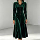 🍂 Women’s Vintage Velvet A-Line Dress – Timeless Elegance & Effortless Autumn Style