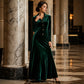 🍂 Women’s Vintage Velvet A-Line Dress – Timeless Elegance & Effortless Autumn Style