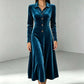 🍂 Women’s Vintage Velvet A-Line Dress – Timeless Elegance & Effortless Autumn Style