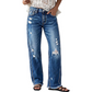 🍂 Women’s Distressed Straight-Leg Jeans – Flattering Fit & Effortless Autumn Style