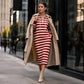 🔥 Hot Sale 50% OFF💖Women's Casual Striped Hoodie Dress