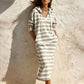 🔥 Hot Sale 50% OFF💖Women's Casual Striped Hoodie Dress