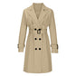 🍂 Women’s Double-Breasted Trench Coat – Timeless Elegance & Effortless Autumn Style