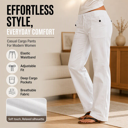 👖 Women's Casual Drawstring Cargo Pants – Relaxed Comfort & Effortless Autumn Style