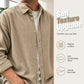🍂 Men’s Casual Corduroy Button-Up Shirt – Timeless Texture & Effortless Autumn Style