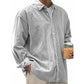 🍂 Men’s Casual Corduroy Button-Up Shirt – Timeless Texture & Effortless Autumn Style