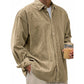 🍂 Men’s Casual Corduroy Button-Up Shirt – Timeless Texture & Effortless Autumn Style
