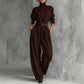 💞 Women’s Elegant Turtleneck Top & High-Waist Pants Set