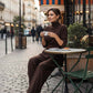 💞 Women’s Elegant Turtleneck Top & High-Waist Pants Set