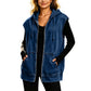 🍂 Women’s Casual Denim Hooded Vest – Effortless Layering & Autumn Style