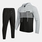 🧶 Men's Sporty Color-Block Waffle Knit 2-Piece Set – Sporty Comfort & Effortless Autumn Style