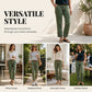 Women's Casual Straight Leg Cargo Pants