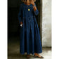 ✨ Easy Everyday Comfort | Women's Loose Long-Sleeve Maxi Dress with Pockets