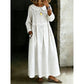 ✨ Easy Everyday Comfort | Women's Loose Long-Sleeve Maxi Dress with Pockets