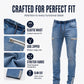 🔥 Men’s Slim-Fit Denim Joggers – Stretch Comfort & Effortless Everyday Style
