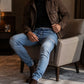 🔥 Men’s Slim-Fit Denim Joggers – Stretch Comfort & Effortless Everyday Style