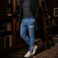 🔥 Men’s Slim-Fit Denim Joggers – Stretch Comfort & Effortless Everyday Style